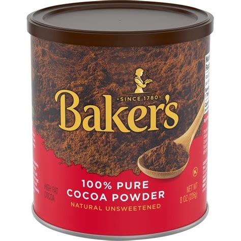 Baker's 100% Pure Cocoa Powder Natural Unsweetened