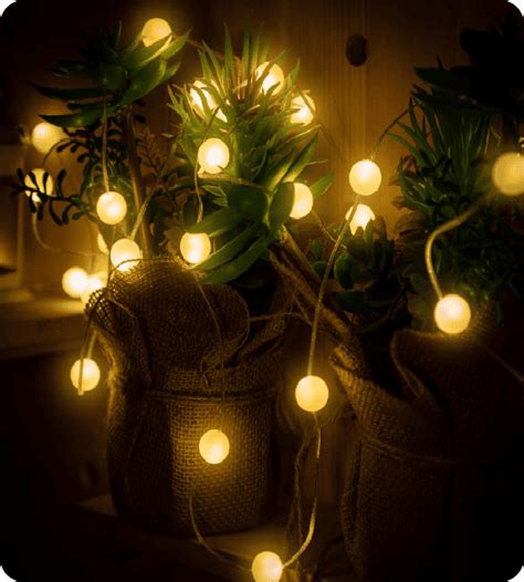 16 LED Crystal Balls String Light – The Purple Pop Shop