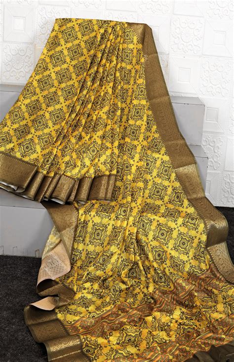 Elegance Redefined: Jute Khadi Silk Saree with Digital Pallu – PREMVASTRA