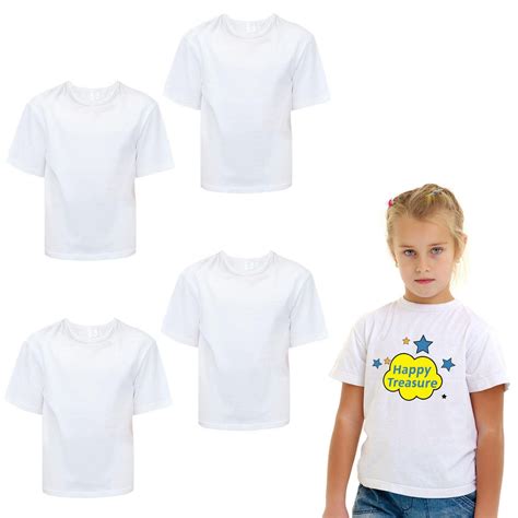 Kids White 100% Polyester Unisex T Shirts for Sublimation - Etsy