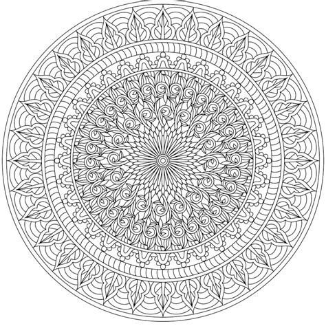 Mandala Printable Coloring Pages For Adults