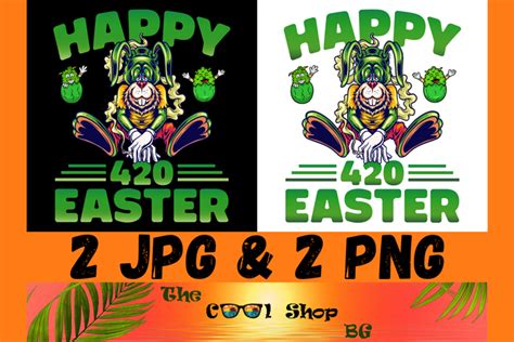 Happy 420 Easter Png, Bunny Png, 420 Png, Weed Png