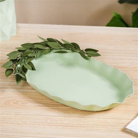 Green Garden Decorative Metal Tray 14x8 Inch Online - Premium Tray ...