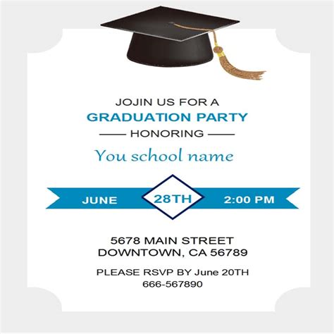 Image result for How to Use Microsoft Word to Create a Graduation Invite