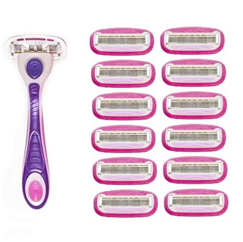 The Ultimate Shave Women's 5-blade Razor With a Bulk Pack of 12 Razor ...