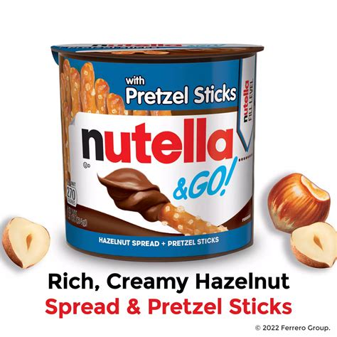Nutella & Go! Hazelnut Spread + Pretzel Sticks Snack Packs - Shop ...