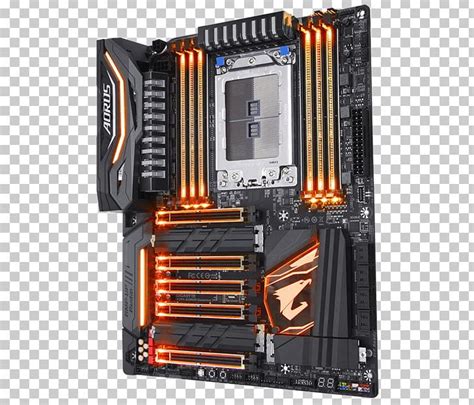 Socket TR4 Motherboard Ryzen Gigabyte Technology CPU Socket PNG, Clipart, Cable Management ...
