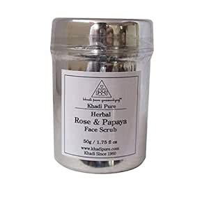 Buy Khadi Pure Herbal Rose & Papaya Face Scrub, 50 g Online at Low ...