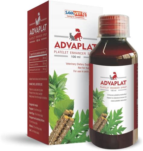 Buy SAVAVET ADVAPLATE Platelet Enhancer Syrup for Dogs (200ml) Online ...