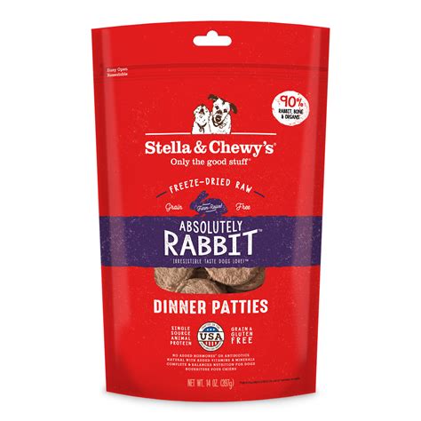 Stella & Chewys Absolutely Rabbit Freeze Dried Raw Dog Food - OK Feed & Pet Supply