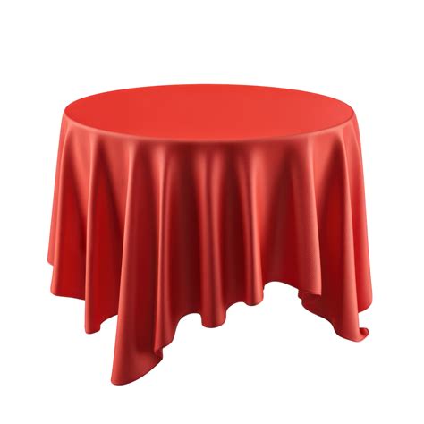 Red Tablecloth White Background on transparent background. 55300074 PNG