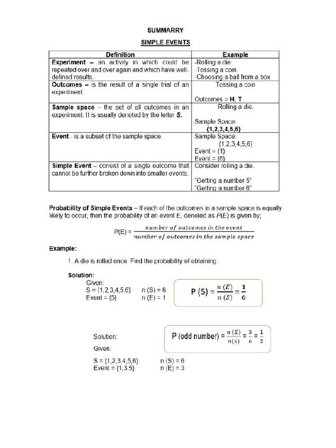 Theoretical Probability of Simple Events 的图像结果