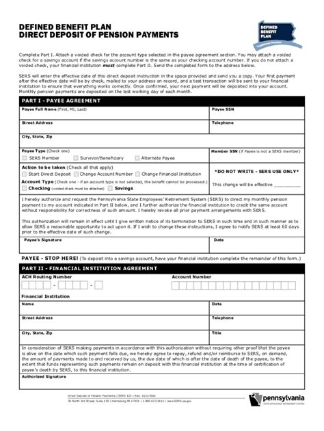 2021-2026 Form PA SERS-123 Fill Online, Printable, Fillable, Blank ...