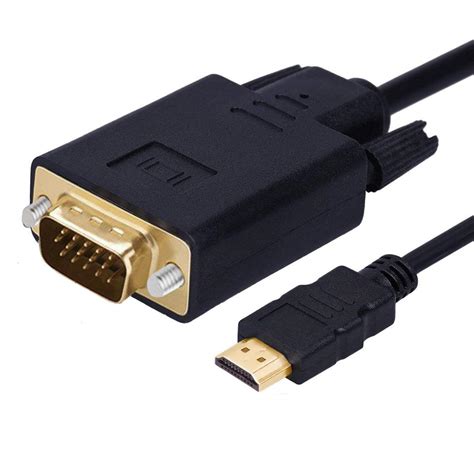 Buy Wonlyus Hdmi To Vga Cable Gold-Plated 1080P Hdmi Male To Vga Male ...
