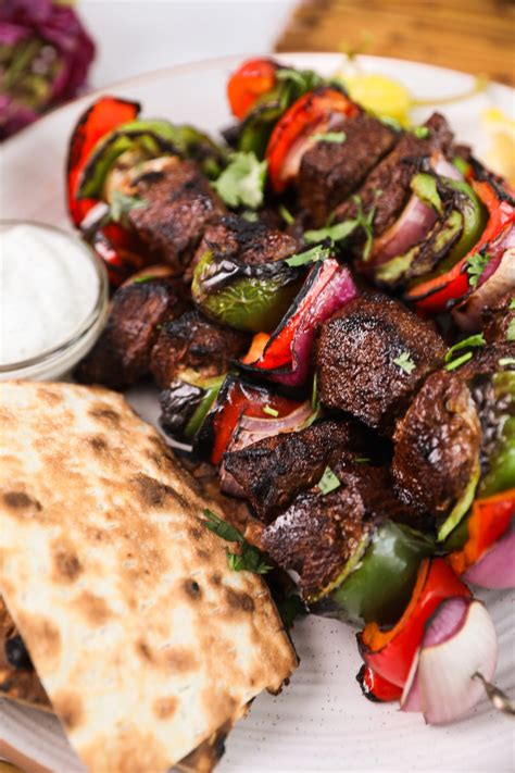 Grill-tastic Beef Shish Kabob Skewers | Desi~licious RD