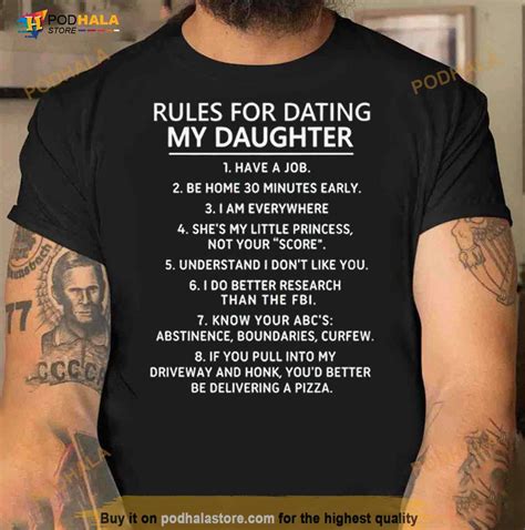 Rules To Date My Daughter Shirt