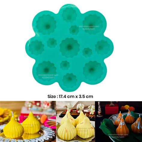 Mutli Cavity Modak Candle Mould – Resin Store Surat