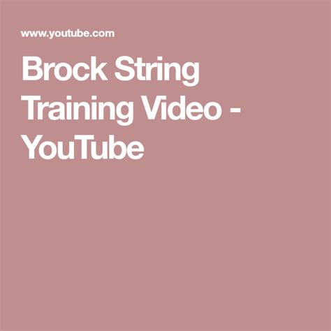 Image result for Brock String Therapy