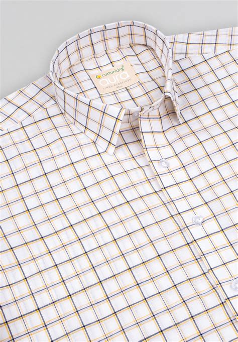 Men White Regular Fit Formal Shirt – Fashionking Brands Pvt Ltd