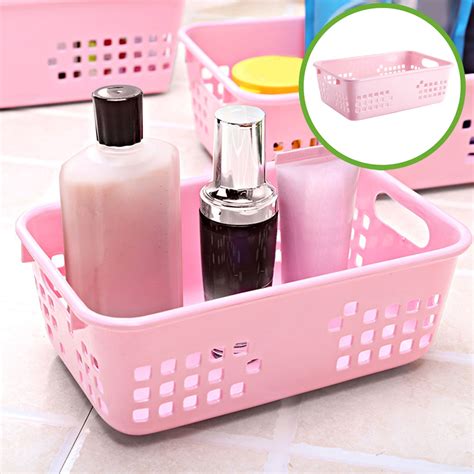 AUHomi 1 Pack Plastic Storage Baskets, Desktop Storage Basket, 8.5 x 5. ...