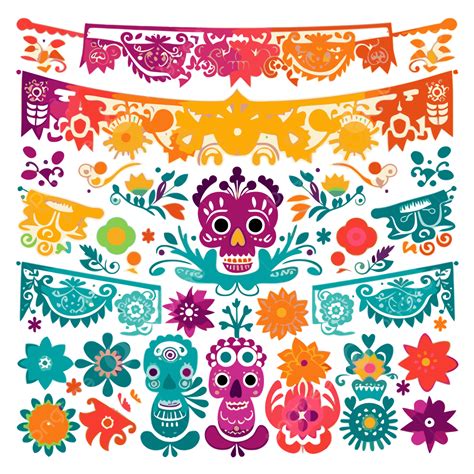 Papel Picado Border Clipart