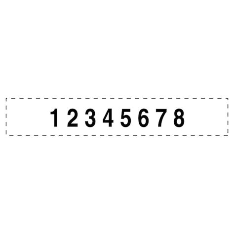 Trodat Professional Self Inking Numberer Eight Bands Digits Type Size 2 ...