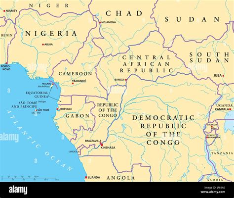 africa, west, central, niger, benin, nigeria, map, atlas, map of the ...