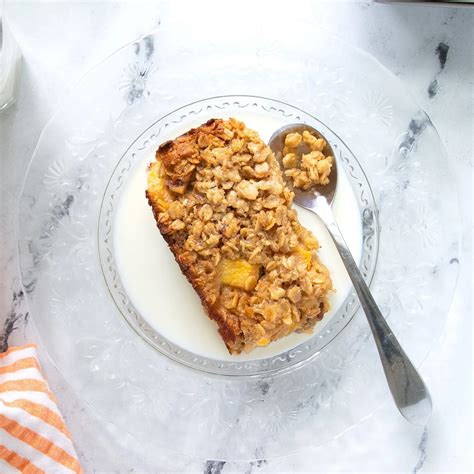 Peach Baked Oatmeal Recipe | Recipe Cart | Recipe Cart