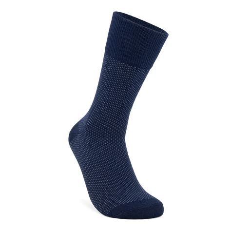 ECCO Men's Classic Birds Eye Mid-cut Socks | Blue