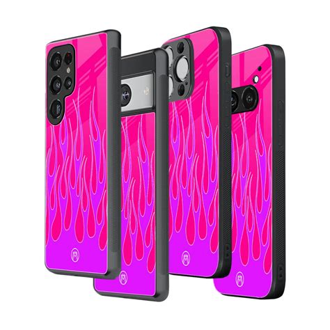 Y2k Hot Pink Flames Phone Cover | Glass Case – Mymerchandize