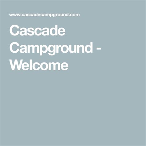 Cascade Campground Loudon NH: Camping, Hiking, and Fun