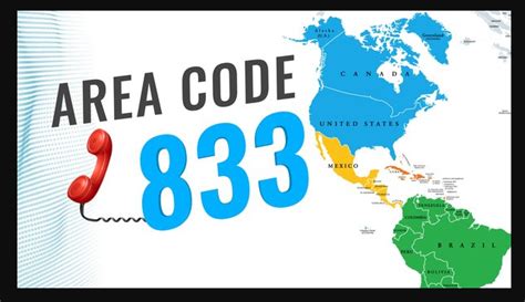 Image result for 833 Area Code Map