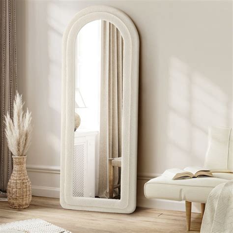 ڤــيــكــاســا vecasa . Foxy Floor Mirror White