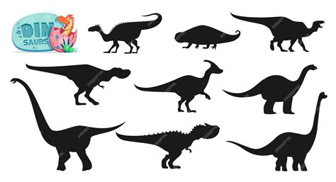 Izolowane dinozaury sylwetki postaci z kreskówek Plateosaurus ...