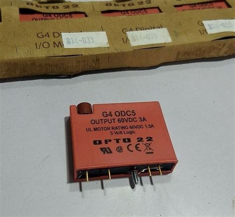 OPTO 22, G4 Digital I/O Module, G4 ODC5, 5V Logic Relay, Output 60VDC ...