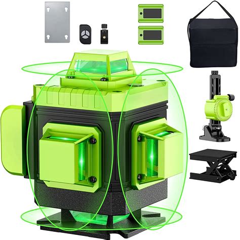 Serplex Laser Level 16 Lines Laser Level Self Leveling 4D Rechargeable ...