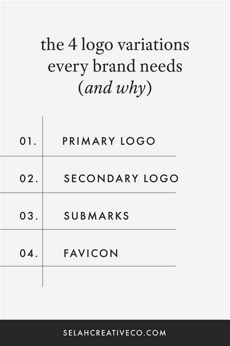 4 Logo Variations Every Brand Identity Needs | Business branding inspiration, Logo design agency ...