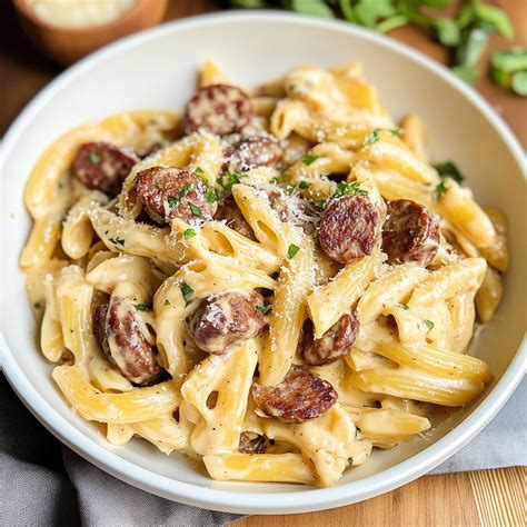 Amazing Sausage Alfredo Pasta for a Delicious Dinner Delight
