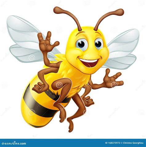 Honey Bumble Bee Bumblebee Cartoon Character Stock Vector ...