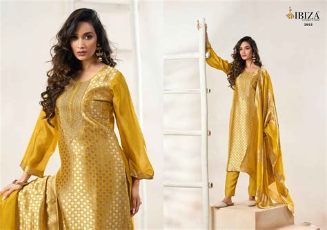Ibiza Mahima Vol 2 Banglory Silk Jacquard Dress Material 4 pcs Catalogue