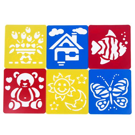 Buy Plastic Picture Drawing Template Stencils Rulers Painting Kids DIY ...