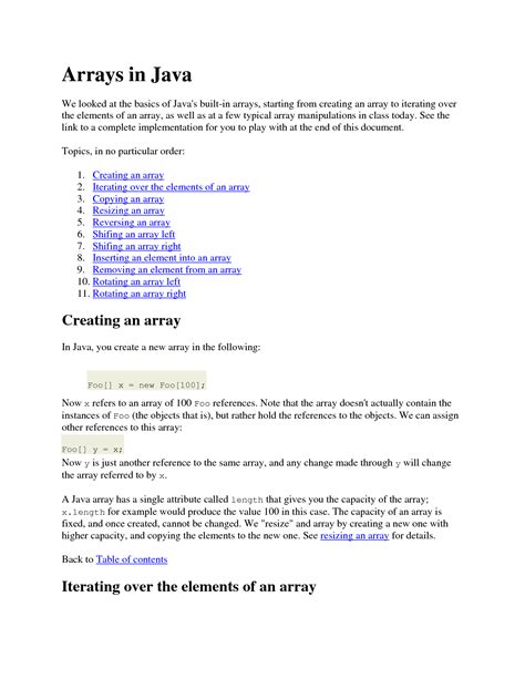 Array in Java Programming Lecture Note 的图像结果
