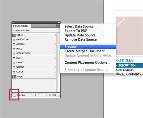 Image result for InDesign Data Merge Long Copy