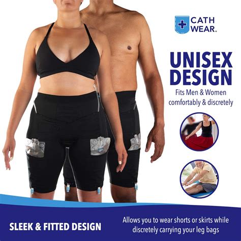 Cathwear Catheter Leg Bag Underwear - Leg Bag Holder for Men & Women ...