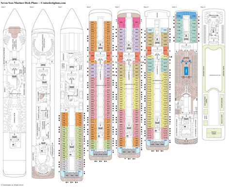 Seven Seas Mariner Deck Plan