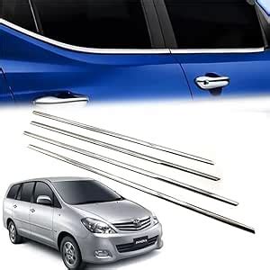 Auto Pearl Car Bottom Window Trim Frame for Innova (Set of 2), Silver ...
