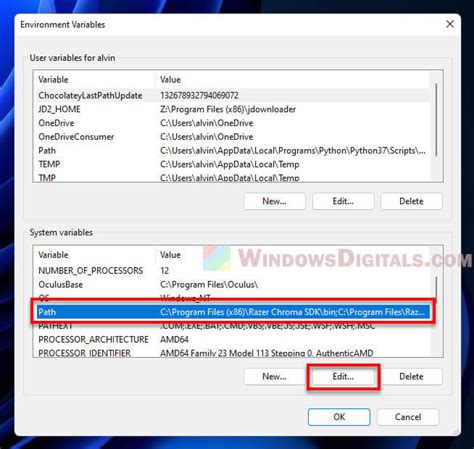 Windows Path Variable 的图像结果