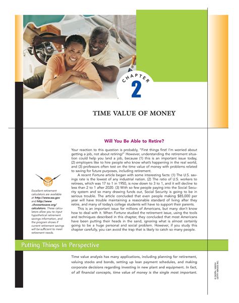 Brighum & Huaston - TIME VALUE OF MONEY Will You Be Able to Retire ...