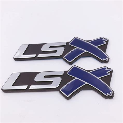 Forten Kingdom Blue LSX Letter Car Fender Side Badge Sticker India | Ubuy