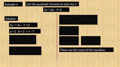 Solving Quadratic Using the Quadratic Formula 的图像结果